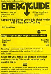yellow energyguide label, Boston, Bolton MA